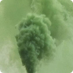 Факел дымовой зеленый с чекой.